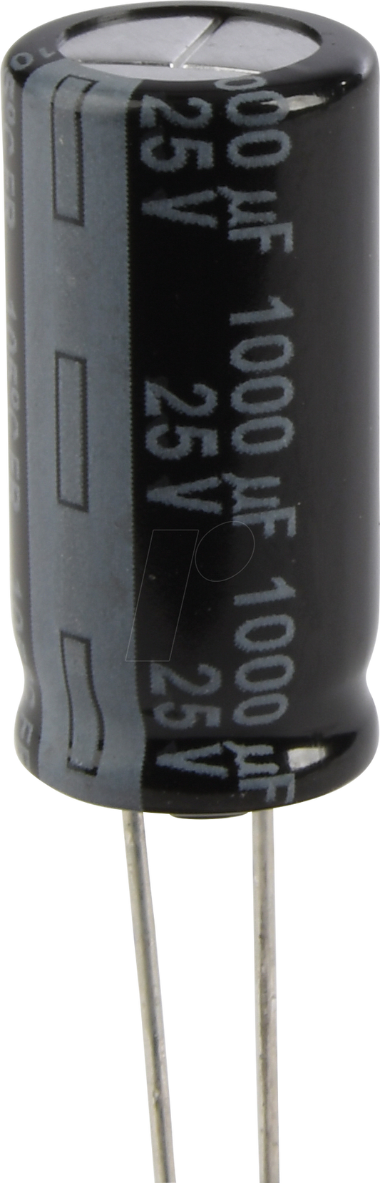 condensatore Elettrolitico 1000uf 25v PASSO 5,00 MM 13X25