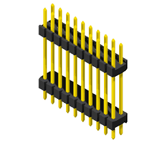 CONNETTORE STRIP  MASCHIO  40X2 POLI Serie: PH2D20  Passo 1,27 mm FILA DOPPIA DRITTA