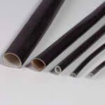 GUAINA SILICONE  VETRO nera 3mm ( 1mt )