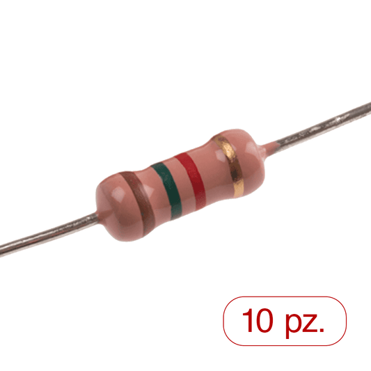 resistenza  1.5kΩ, 2W ±5% CONF. ( 10 pezzi )